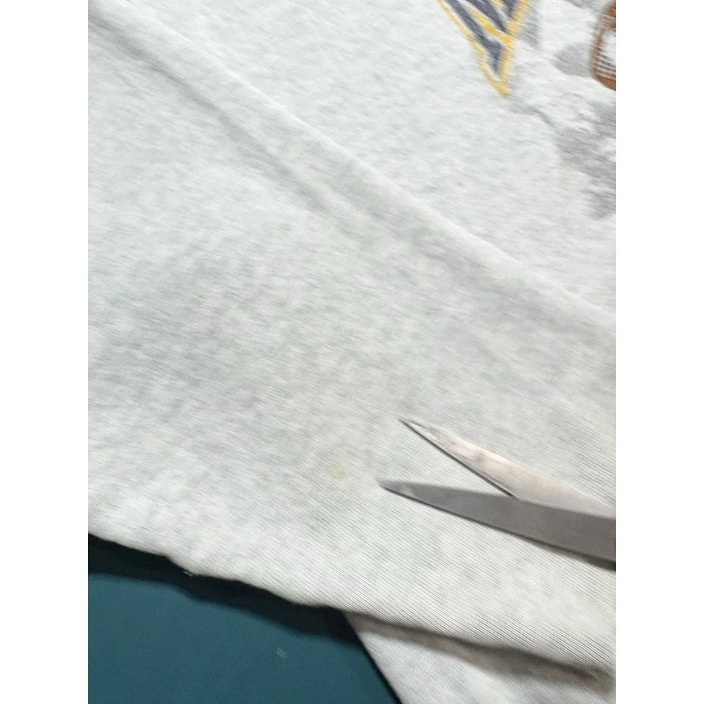 Vintage Michigan Wolverines Football Crewneck Sweatshirt Mens Large Gray 90s USA - Picture 11 of 16